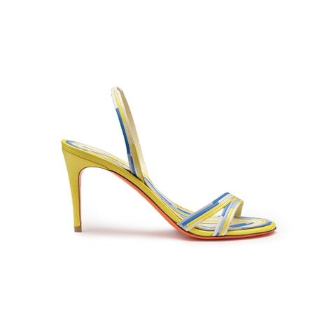 Women's multicolor leather high-heel sandal - Santoni - 1