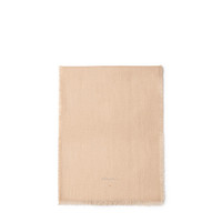 Camel and beige cashmere two-tone scarf - Santoni - 1