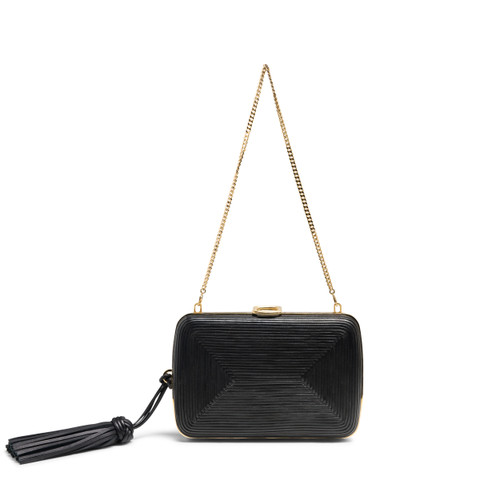 Black leather crossbody bag - Santoni - 3