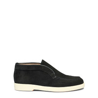 Women&rsquo;s black suede desert boot - Santoni - 1