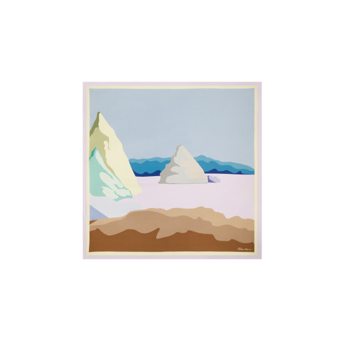 Multicolored silk scarf - Santoni - 1