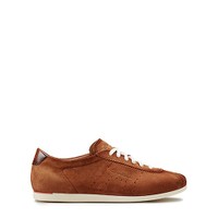 Sneaker da donna in suede marrone - Santoni - 1