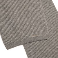 Grey cashmere scarf - Santoni - 2