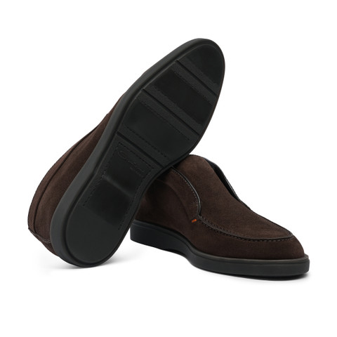 Men&rsquo;s brown suede desert boot - Santoni - 4