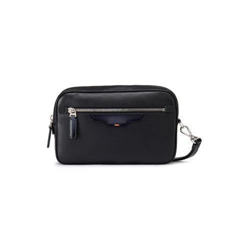 Black leather beauty case - Santoni - 1