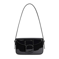 Schwarze Crossbody Bag aus Lackleder - Santoni - 1