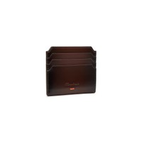 Dark brown leather credit card holder - Santoni - 2
