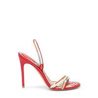 Women's multicolor leather high-heel sandal - Santoni - 1