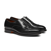 Men's black leather Oxford shoe - Santoni - 2