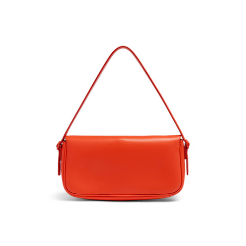 Red leather shoulder bag - Santoni - 4