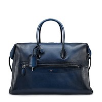 Borsa da viaggio in pelle blu - Santoni - 1