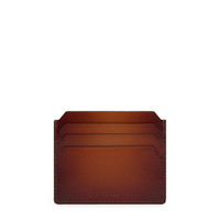 Brown leather credit card holder - Santoni - 1