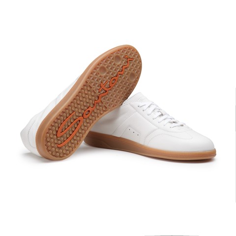 Men's white leather DBS Oly sneaker - Santoni - 3