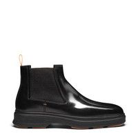 Men's black leather Easy Nova boot - Santoni - 1