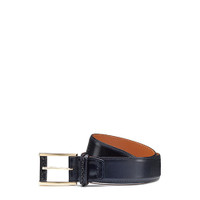 Blue leather adjustable Meraviglia Collection belt - Santoni - 1