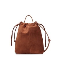 Brown suede crossbody bag - Santoni - 1
