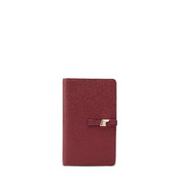Red tumbled leather document holder - Santoni - 1