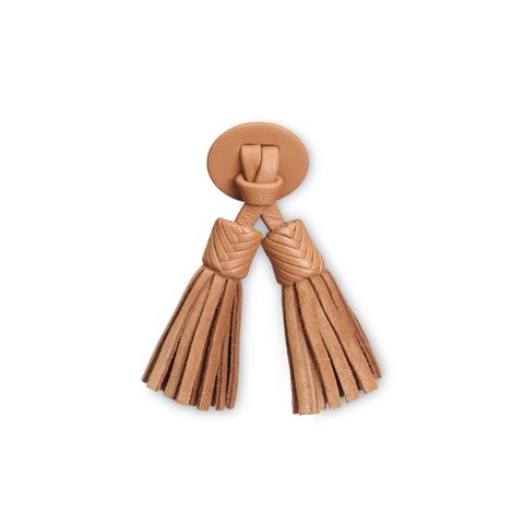 شرابات Santoni Icona Serpentine من جلد السويد والجلد باللون البني الفاتح - Santoni - 1