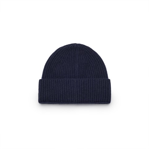 Berretto in cashmere blu - Santoni - 2