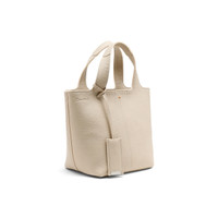 Beige tumbled leather handbag - Santoni - 2