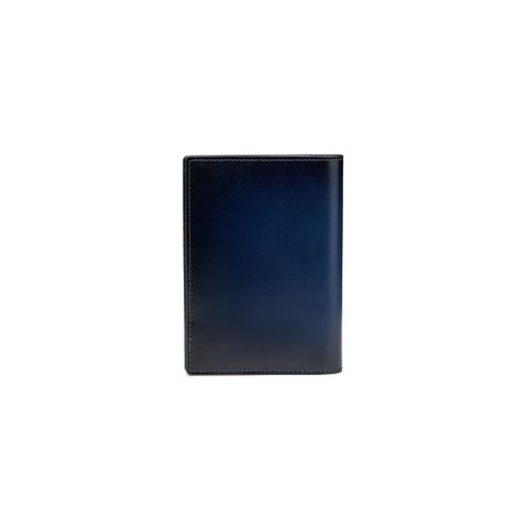 Blue leather passport case - Santoni - 4