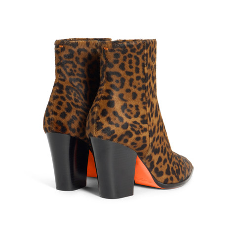 Women's animal-print cavallino texan ankle boot - Santoni - 3