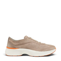 Men's beige suede and leather Easy Bounce sneaker - Santoni - 1