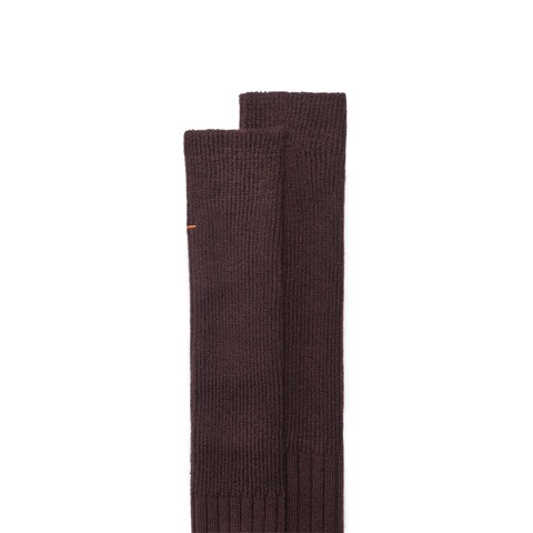 Dark brown cashmere high socks - Santoni - 3