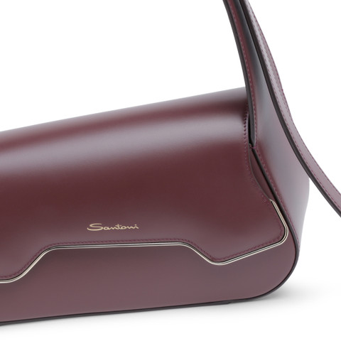 Burgundy leather ThePluto bag - Santoni - 6