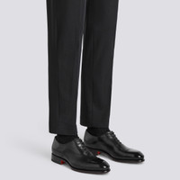 Men's polished black leather Oxford shoe - Santoni - 2