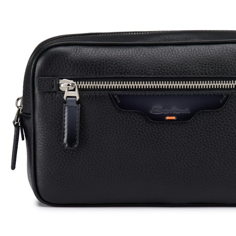 Black leather beauty case - Santoni - 5