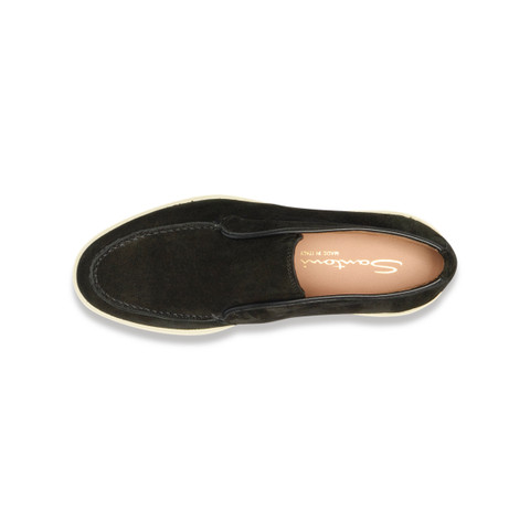 Women&rsquo;s black suede desert boot - Santoni - 4