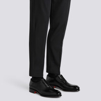 Men's polished black leather Oxford shoe - Santoni - 2