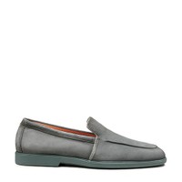 Men's green suede loafer - Santoni - 1