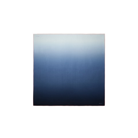 Blue silk scarf - Santoni - 1