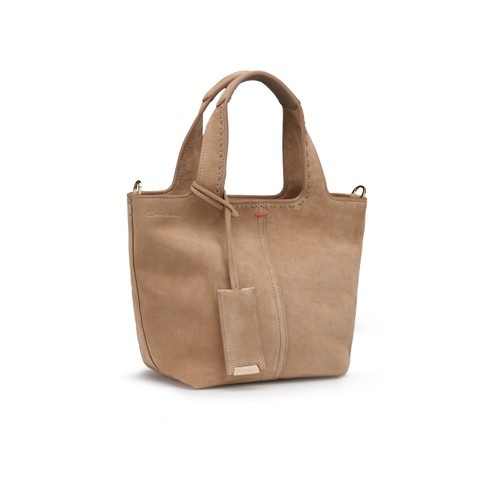 Beige suede handbag - Santoni - 2