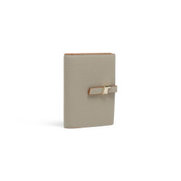 Beige tumbled leather wallet with coin pocket - Santoni - 2