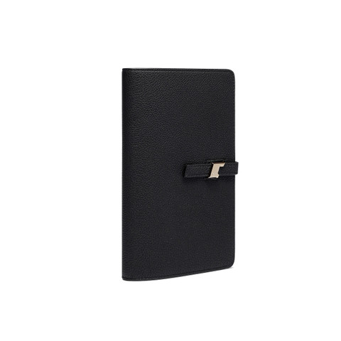 Black tumbled leather document holder - Santoni - 5