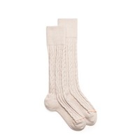 Calzini alti in cashmere bianco - Santoni - 1