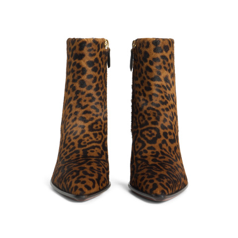 Women's animal-print cavallino texan ankle boot - Santoni - 4