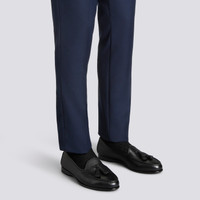 Schwarze Loafer Andrea für Herren aus Leder mit Quasten - Santoni - 2