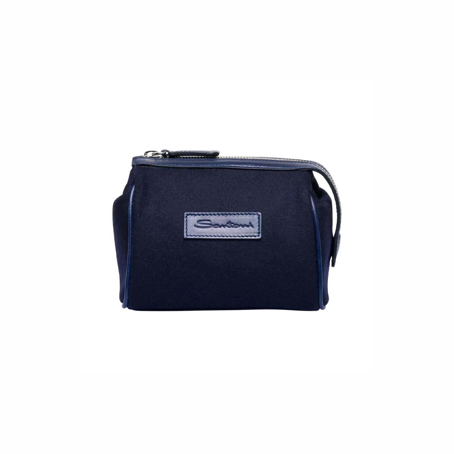 Santoni Kit con crema panno e calzascarpe con pouch in lana