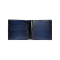 Portefeuille en cuir bleu - Santoni - 2