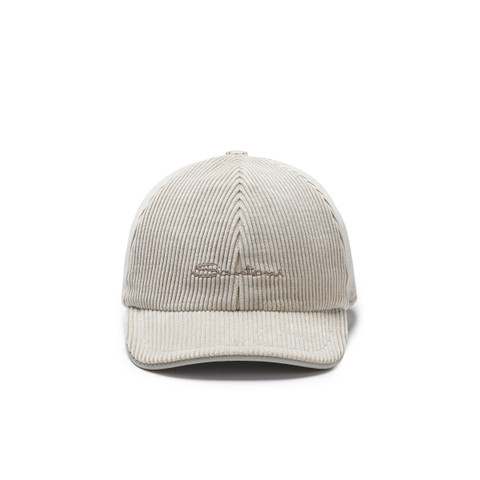 Grey velvet baseball cap - Santoni - 1