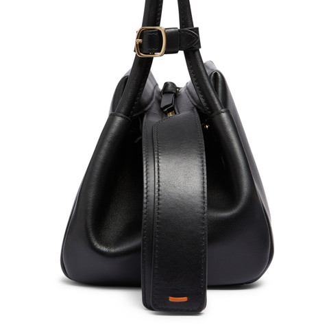 Black leather shoulder bag - Santoni - 4