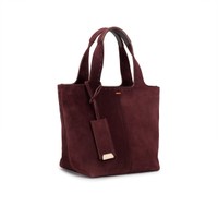 Bordeauxrote Handtasche aus Wildleder - Santoni - 2