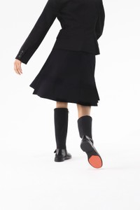 Stivale Easy da donna in pelle nera - Santoni - editorial