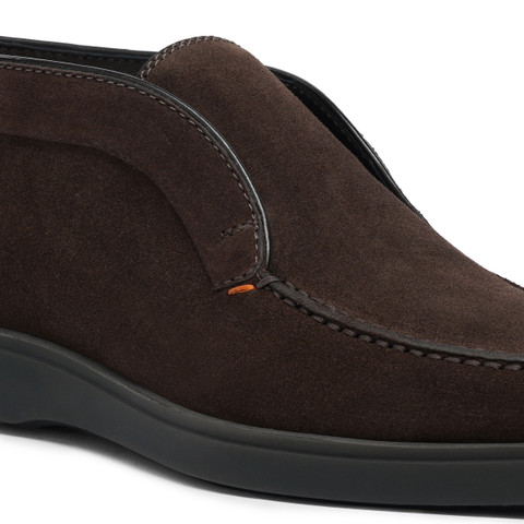 Men&rsquo;s brown suede desert boot - Santoni - 6