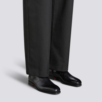 Men's black leather ankle boot - Santoni - 2