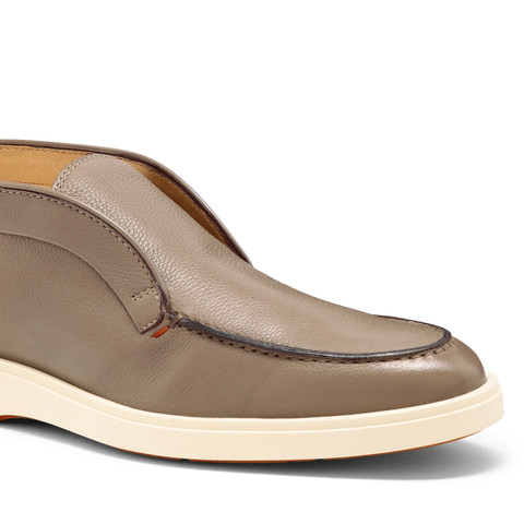 Stivaletto desert da uomo in pelle bottalata naturale - Santoni - 5